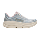 Women's Hoka Bondi 9. Light Blue upper. Off White midsole. Lateral view.