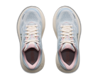 Women's Hoka Bondi 9. Light Blue upper. Off White midsole. Top view.