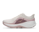 Women's HOKA Clifton Pro in Alabaster/Pink Opal, medial view.