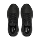Women's Brooks Adrenaline GTS 24. Black upper. Black midsole. Top view.