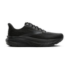Women's Brooks Ghost 17. Black upper. Black midsole. Lateral view.