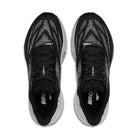 Women's Brooks Launch 11. Black/White upper. Black/White midsole. Top view.