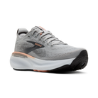 Women's Brooks Adrenaline GTS 24. Grey upper. White midsole. Lateral view.