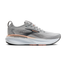 Women's Brooks Adrenaline GTS 24. Grey upper. White midsole. Lateral view.
