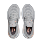 Women's Brooks Adrenaline GTS 24. Grey upper. White midsole. Top view.
