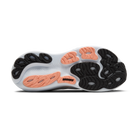 Women's Brooks Adrenaline GTS 24. Grey upper. White midsole. Bottom view.