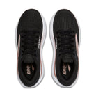 Women's Brooks Ghost Max 3. Black upper. White midsole. Top view.