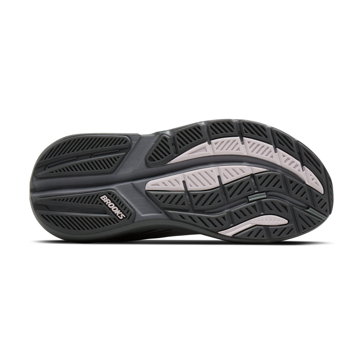 Women's Brooks Ghost Max 3 Harbor Mist/Poppy Seed/Pink outsole view