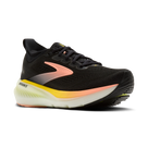 Brooks Glycerin 23 women's running shoe in Black/Peach/Nightlife, lateral view (image 1).