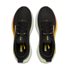 Brooks Glycerin 23 women's running shoe in Black/Peach/Nightlife, top view (image 4).