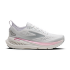 Brooks Glycerin 23 women's running shoe in White/Harbor Mist/Metallic, lateral view (image 2).