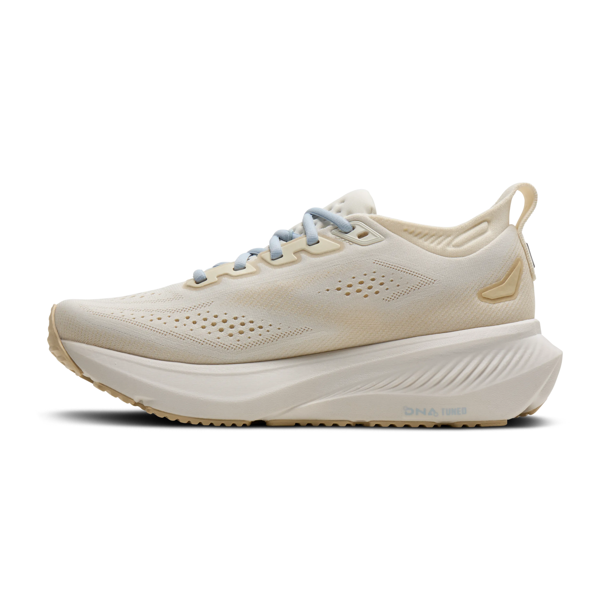 Brooks Glycerin 23 women's running shoe in Coconut/Sand/Skyway, medial view (image 3).