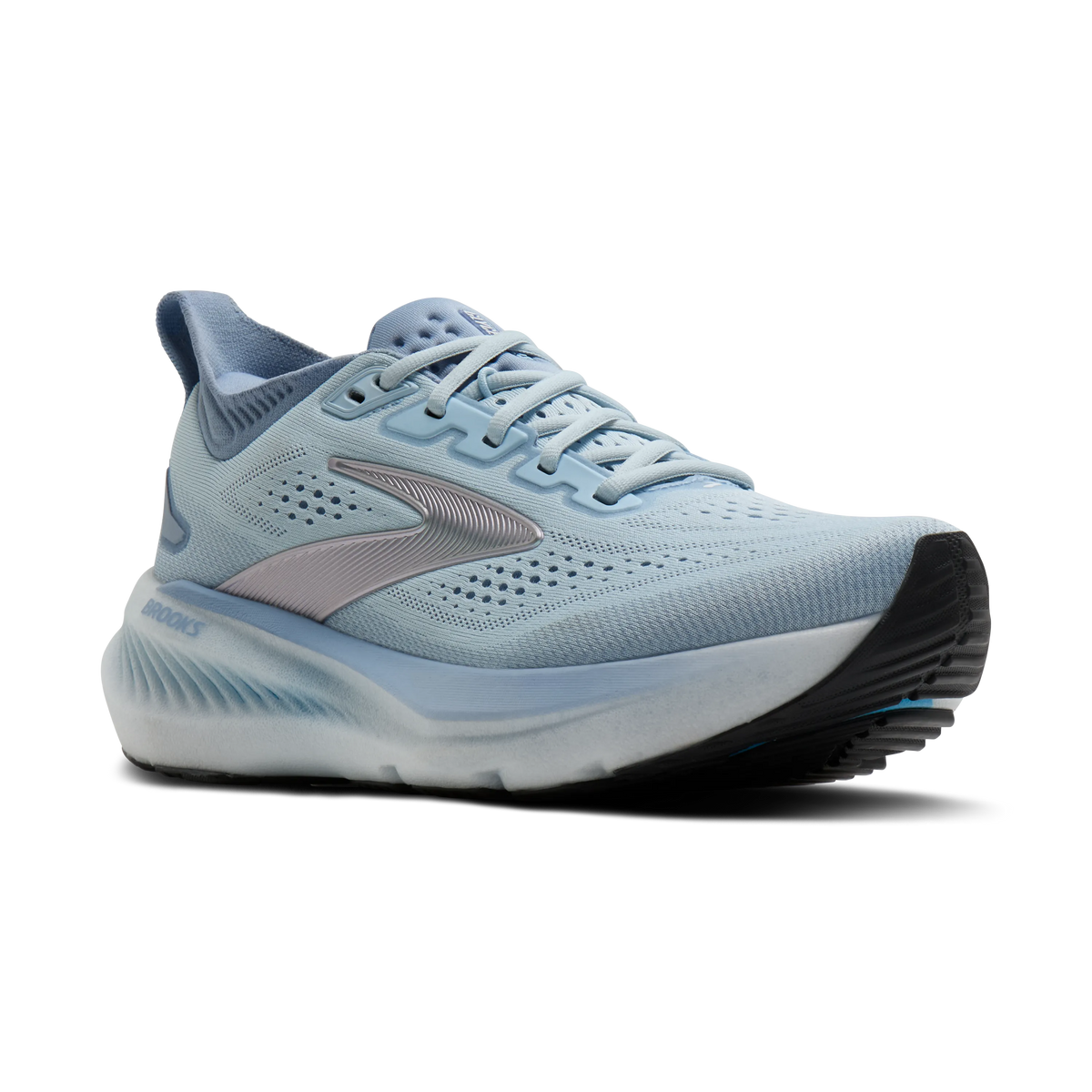 Brooks Glycerin 23 women's running shoe in Nantucket Breeze/Rain/Clear, lateral view (image 1).