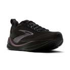 Women's Brooks Ghost Max 4. Black upper. Black midsole. Lateral view.