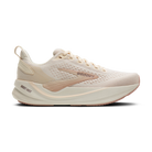 Women's Brooks Ghost Max 4 in Arctic Wolf/Rose/Coconut, lateral view.