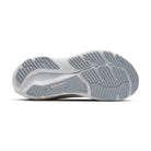 Brooks Glycerin GTS 23 women's stability running shoe in White/Harbor Mist/Metallic, bottom view (image 5).