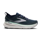 Brooks Glycerin GTS 23 women's stability running shoe in Spellbound/Yucca/Pink, lateral view (image 2).