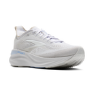 Women's Brooks Adrenaline GTS 26. White upper. White midsole. Lateral view.