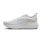 Women's Brooks Adrenaline GTS 26. White upper. White midsole. Medial view.