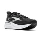 Women's Brooks Adrenaline GTS 26. Black upper. White midsole. Lateral view.