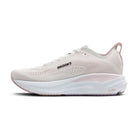 Women's Brooks Adrenaline GTS 26. White upper. White midsole. Medial view.