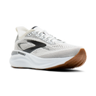 Women's Brooks Adrenaline GTS 26. White upper. White midsole. Lateral view.