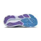 Women's Brooks Adrenaline GTS 26. Blue upper. White midsole. Bottom view.