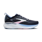 Women's Brooks Adrenaline GTS 26. Black upper. White midsole. Lateral view.