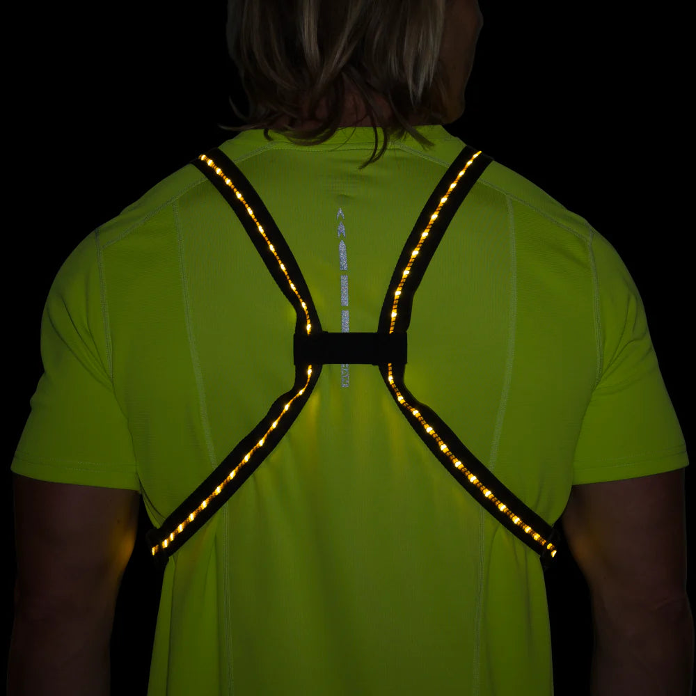 Nathan Laser Light Web Vest. Black.