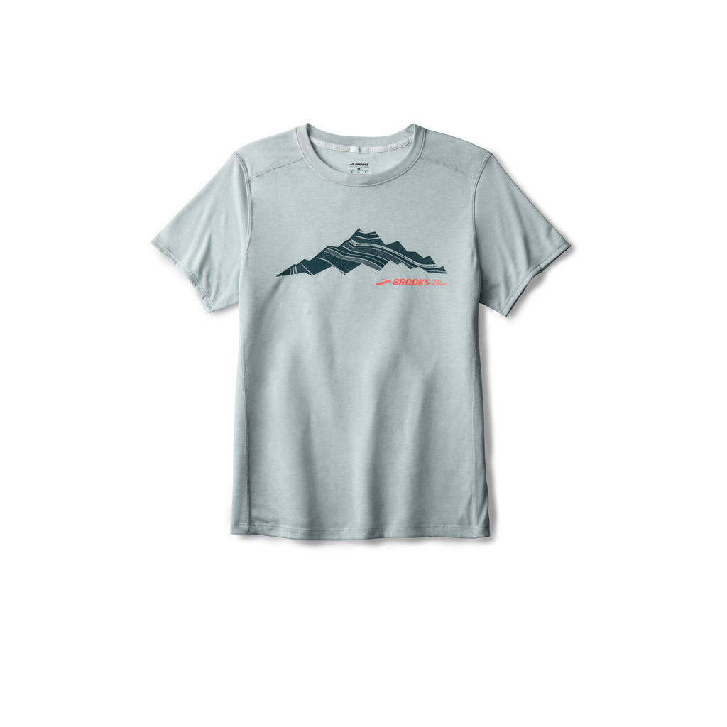Men's Brooks Distance Short Sleeve 3.0. Heathered.