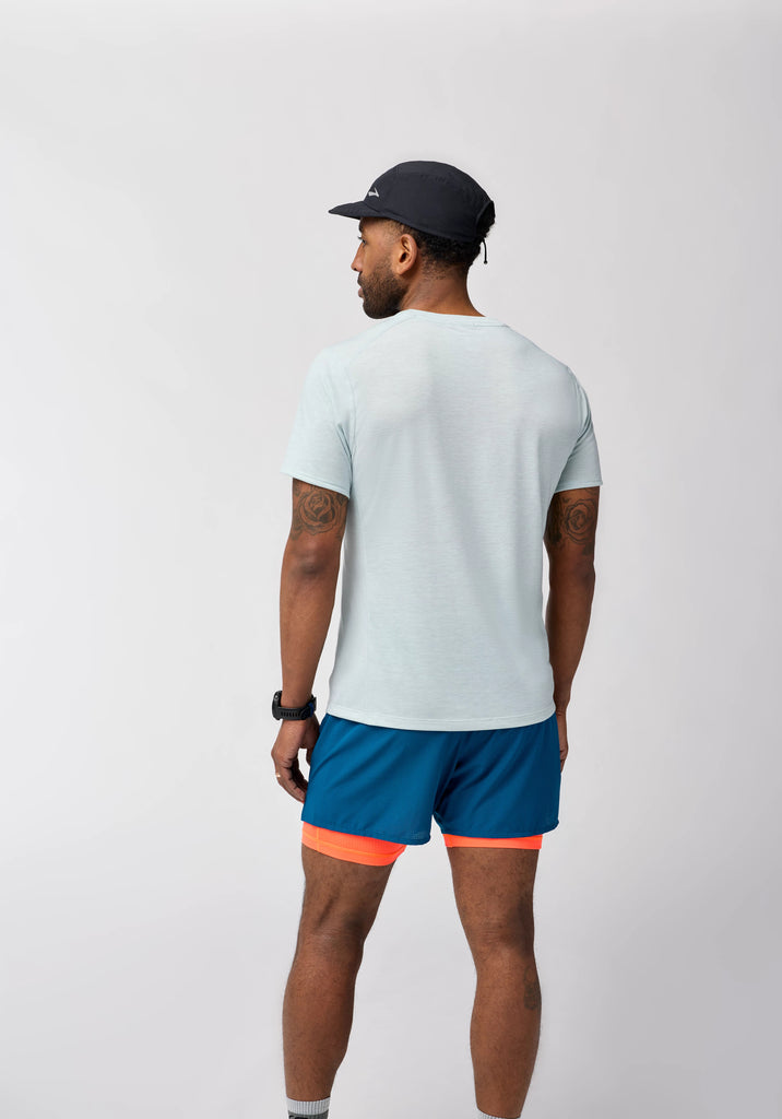 Men's Brooks Distance Short Sleeve 3.0. Heathered.