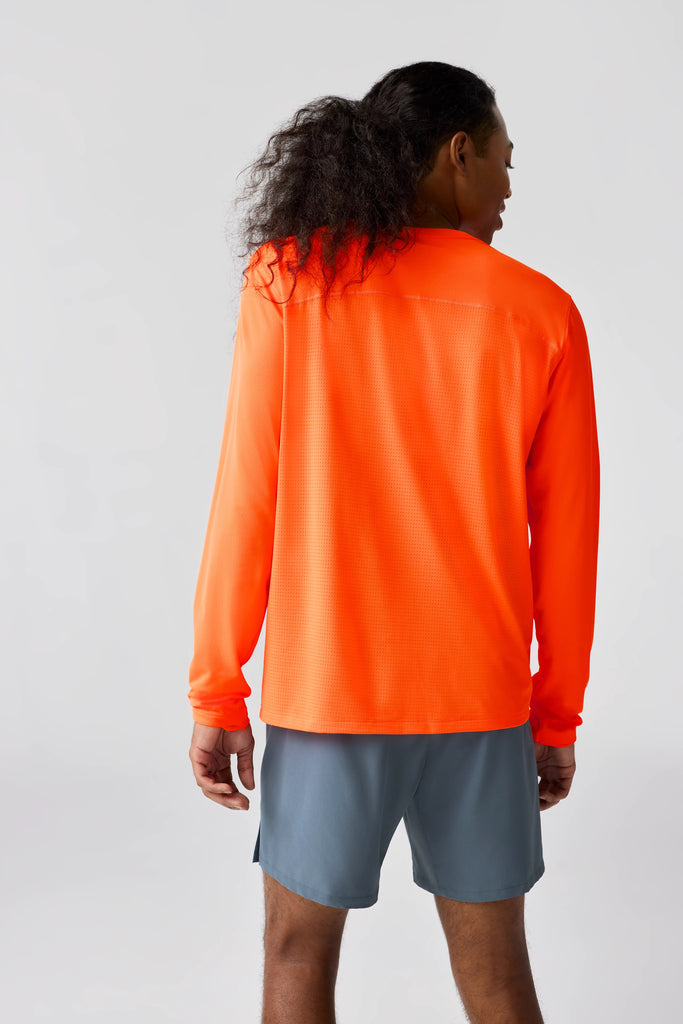 Men's Brooks Atmosphere Long Sleeve 3.0. Orange.