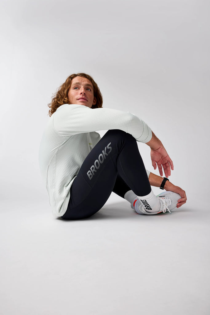 Men's Brooks Momentum Thermal Tights 2.0. Black.