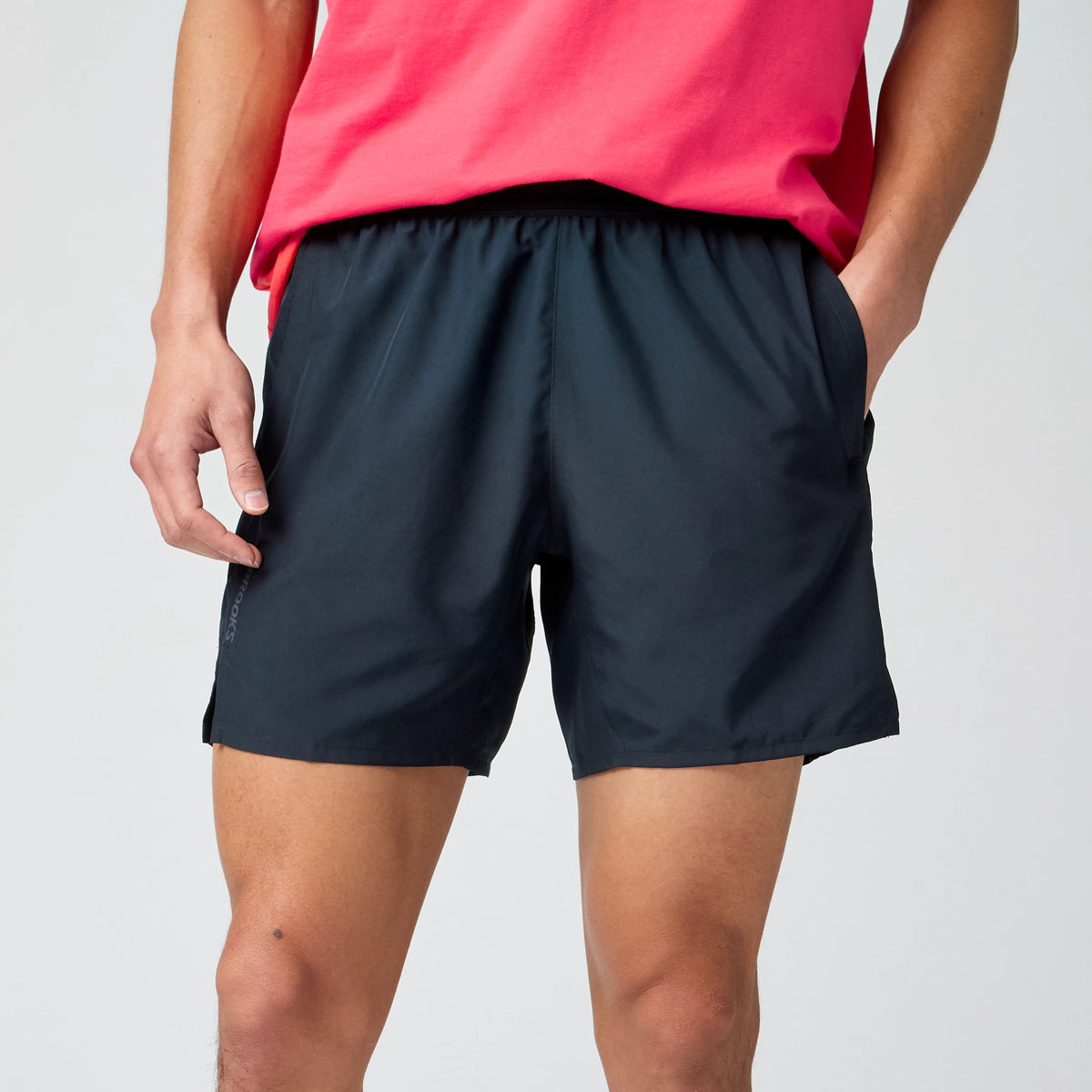 Men's Brooks Dash Shorts. Black.