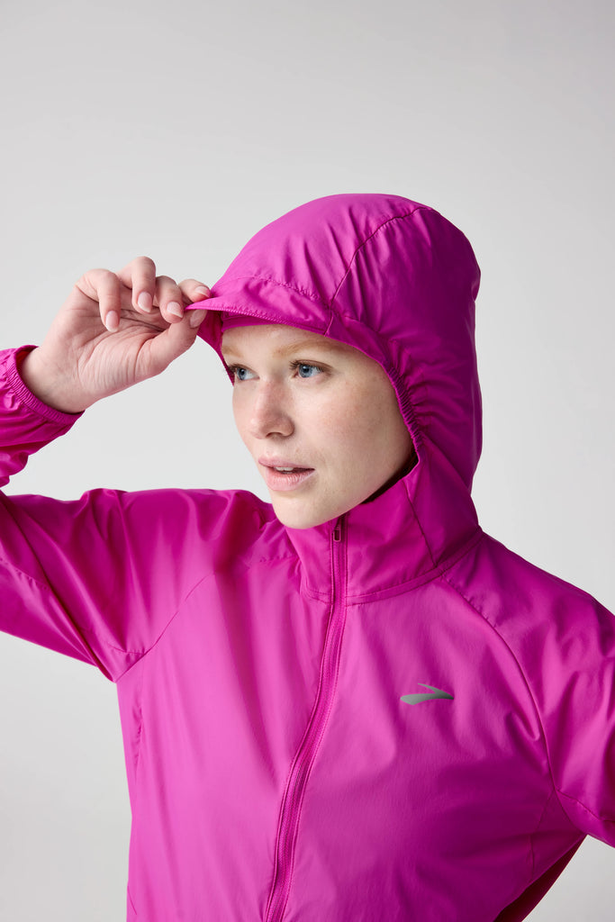 Women's Brooks Canopy Jacket. Magenta.