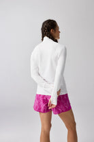 Women's Brooks Dash 1/2 Zip 3.0. White.