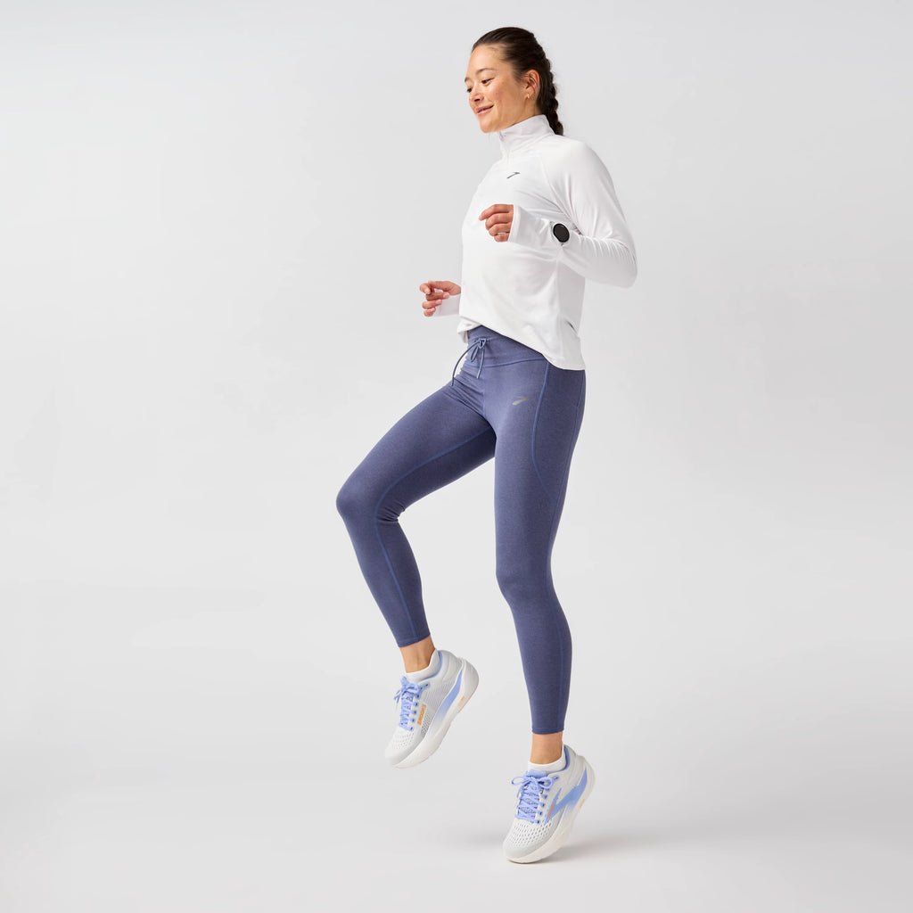Women's Brooks Luxe Tights. Nightshadow.