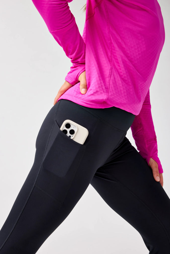 Women's Brooks Momentum Thermal Tights 2.0. Black.