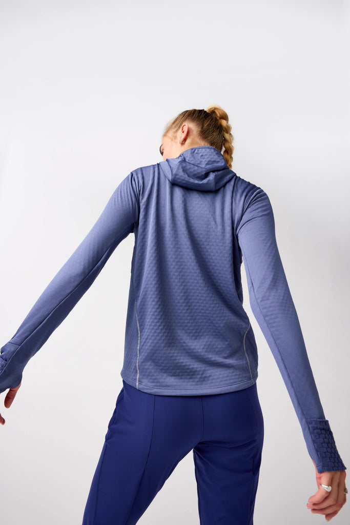 Women's Brooks Notch Thermal Hoodie 3.0. Grey.