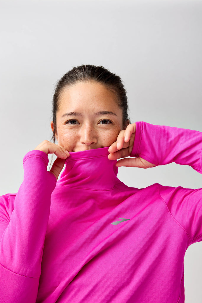 Women's Brooks Notch Thermal Long Sleeve 3.0. Magenta.