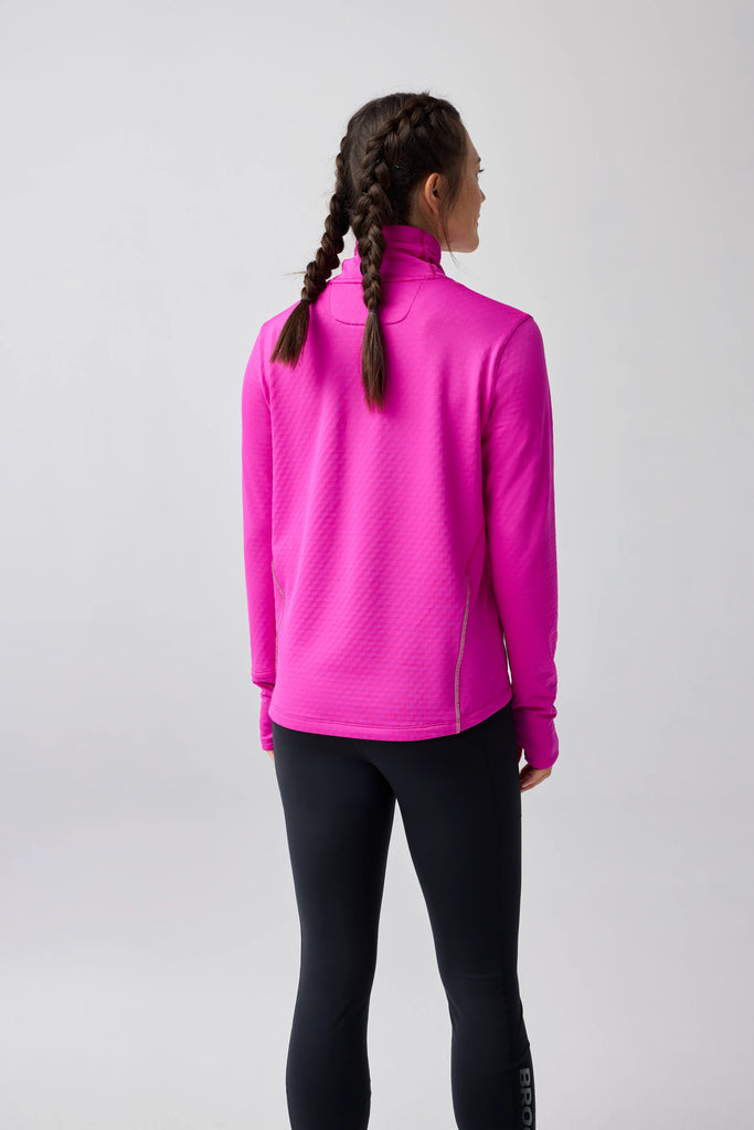 Women's Brooks Notch Thermal Long Sleeve 3.0. Magenta.