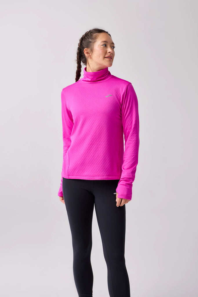 Women's Brooks Notch Thermal Long Sleeve 3.0. Magenta.
