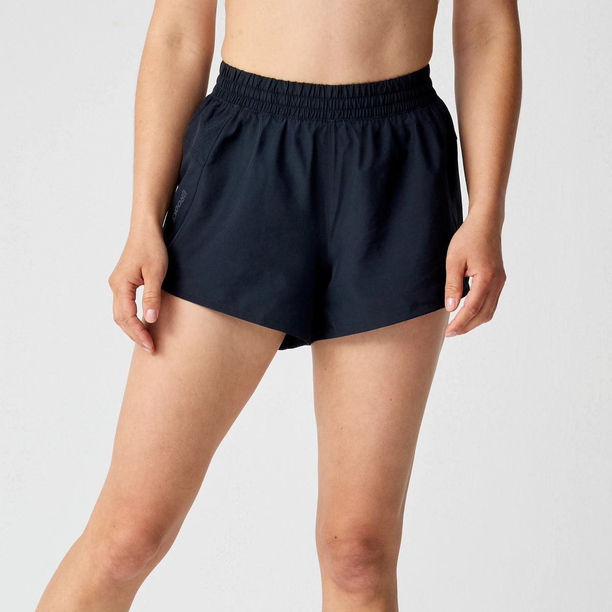 Women's Brooks Dash Shorts. Black.