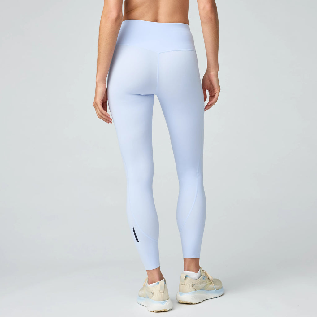 Women's Brooks Chaser 8/7 Tights. Light Blue.