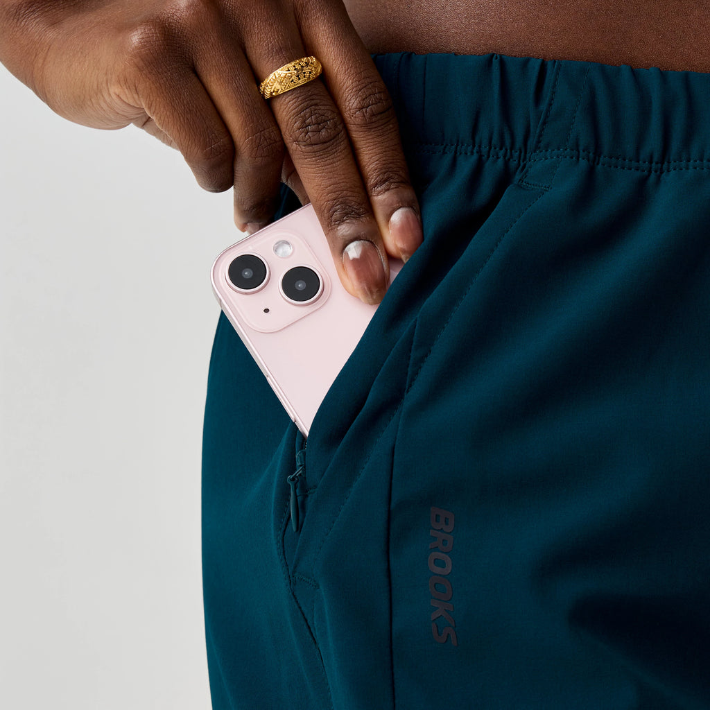 Women's Brooks Canopy Pant. Teal.