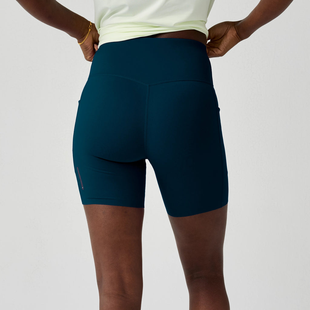 Women's Brooks Chaser 7" Short Tight. Teal.