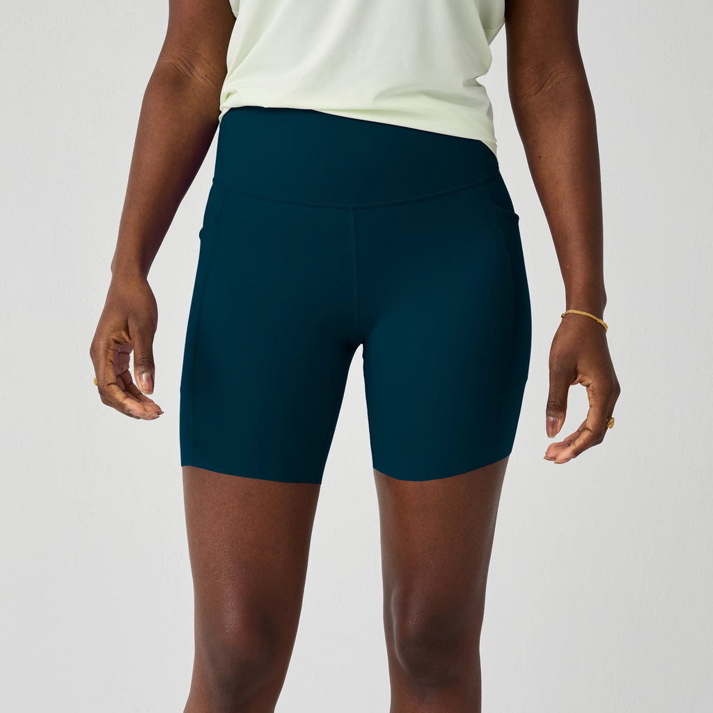 Women's Brooks Chaser 7" Short Tight. Teal.