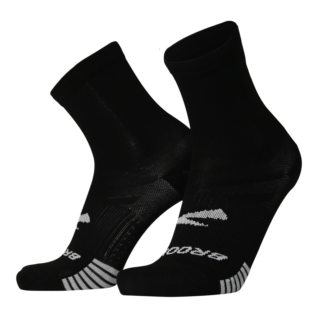 Unisex Brooks Ghost Lite Crew Socks. Black.