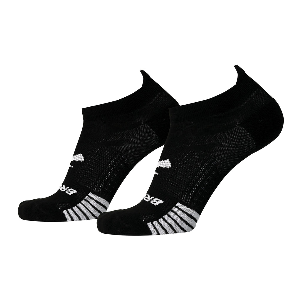 Unisex Brooks Ghost Lite No Show Socks. Black.
