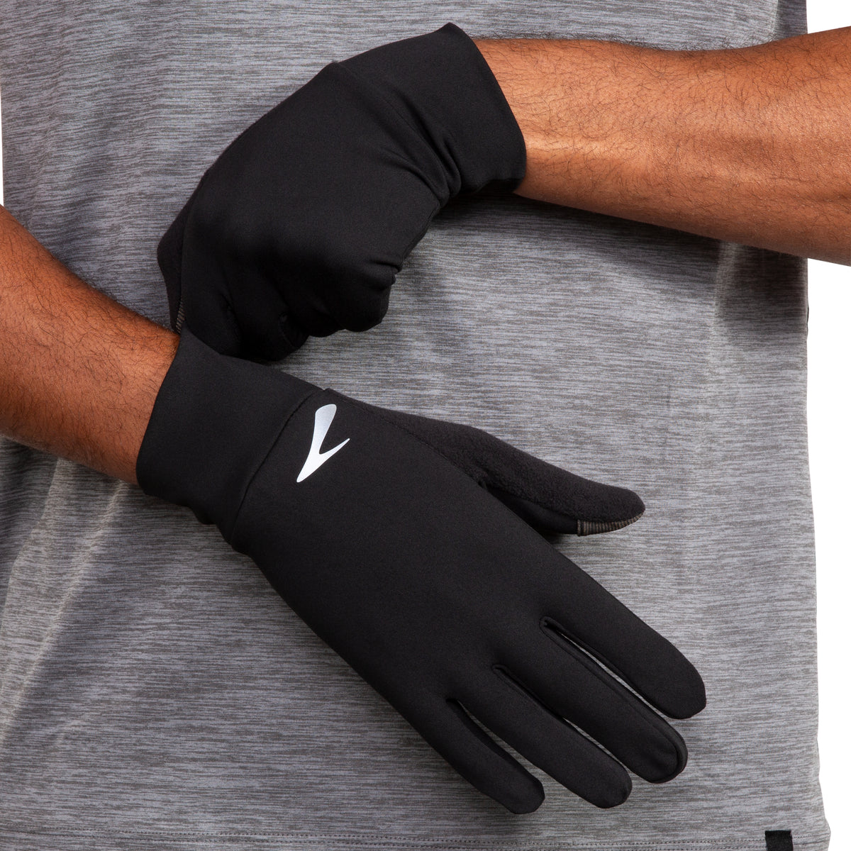 Brooks Fusion Midweight Gloves. Black.
